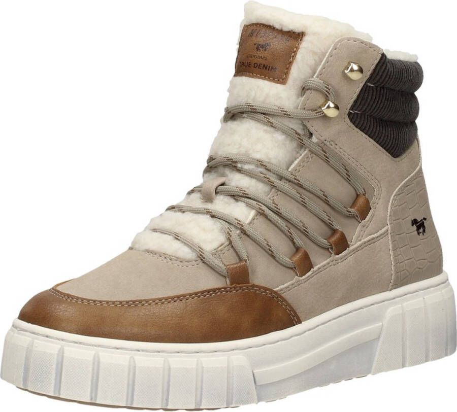 Mustang Veterschoenen Hoog Veterschoenen Hoog taupe