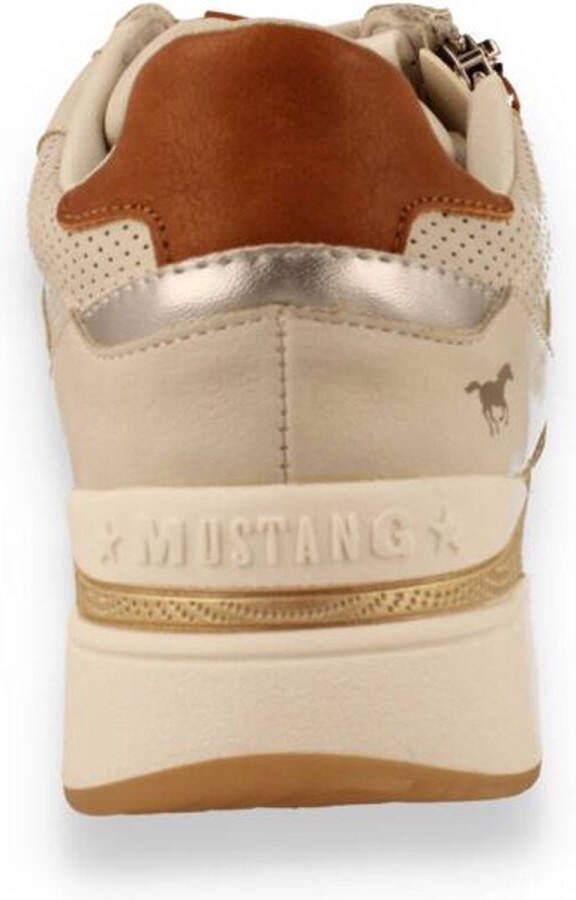 Mustang Veterschoenen Laag Veterschoenen Laag gebroken wit - Foto 14