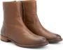 Mysa Susana Dames Leren Enkellaarzen Nette schoenen vrouwen Cognac Bruin Leer - Thumbnail 2