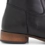 Mysa Susana Dames Leren Enkellaarzen Nette schoenen vrouwen Zwart Leer - Thumbnail 5