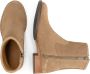 Mysa Susana Suede Dames Leren Enkellaarzen Nette schoenen vrouwen Taupe Suede Leer - Thumbnail 2