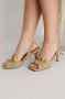 NA-KD NA KD Ruffled Vrouwen Sandalen 37 Beige - Thumbnail 3