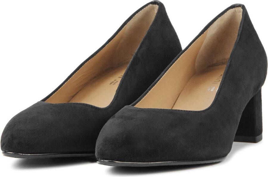 Nalini Dames Pumps Damesschoenen Suède hoogte 23E065 Zwart