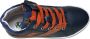 Naturino -Snip High veter rits hoge lederen sneakers navy orange - Thumbnail 5