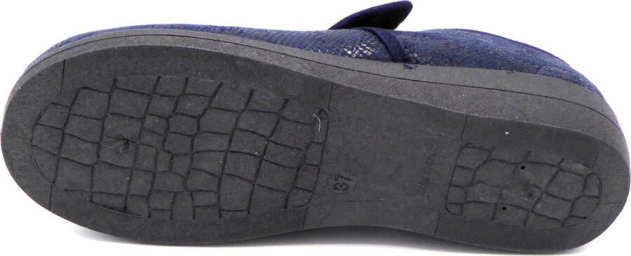 Neles Dames Pantoffel Stretch 61802 Marineblauw