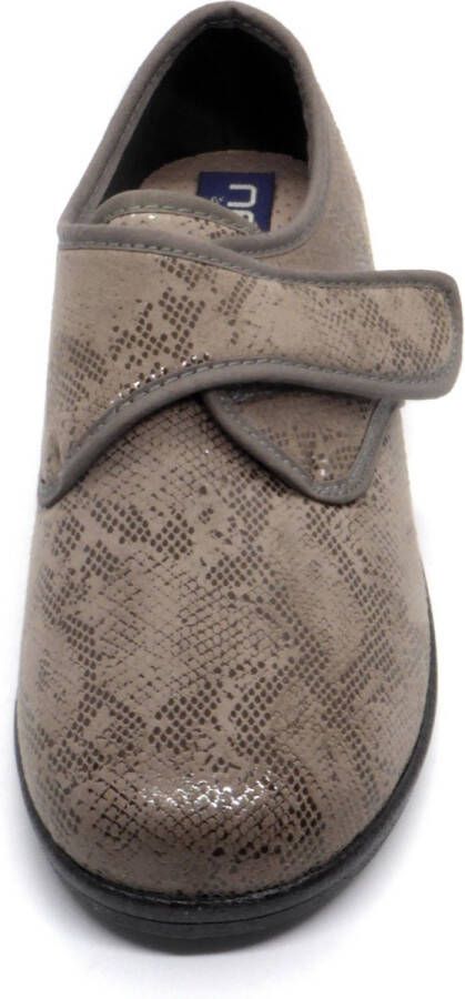 Neles Dames Pantoffel Stretch 61802 Taupe - Foto 4