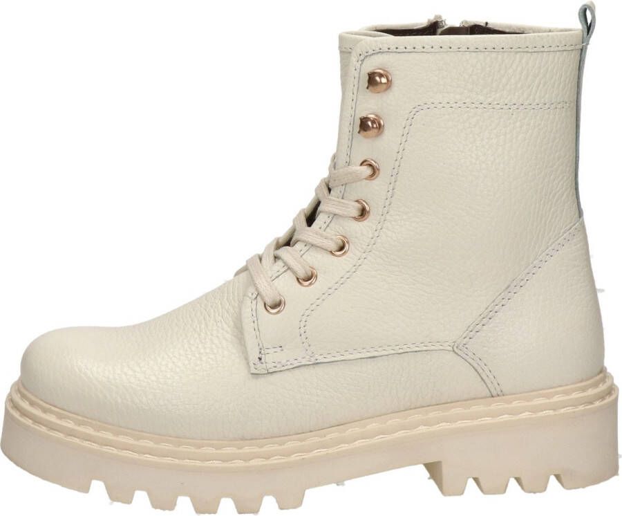 Nelson dames veterboot Off White