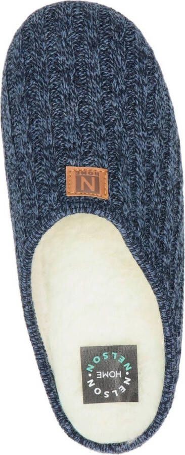 Nelson Home heren pantoffel Blauw