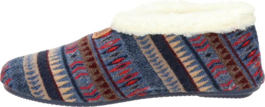 Nelson Home Nelson dames pantoffel Blauw multi