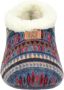 Nelson Home Nelson dames pantoffel Blauw multi - Thumbnail 4