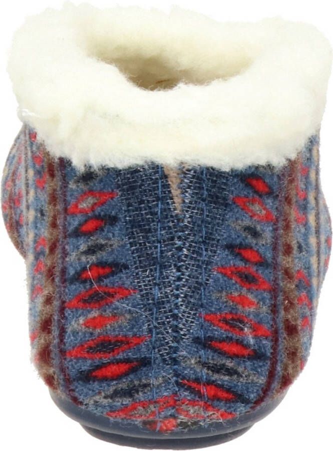 Nelson Home Nelson dames pantoffel Blauw multi