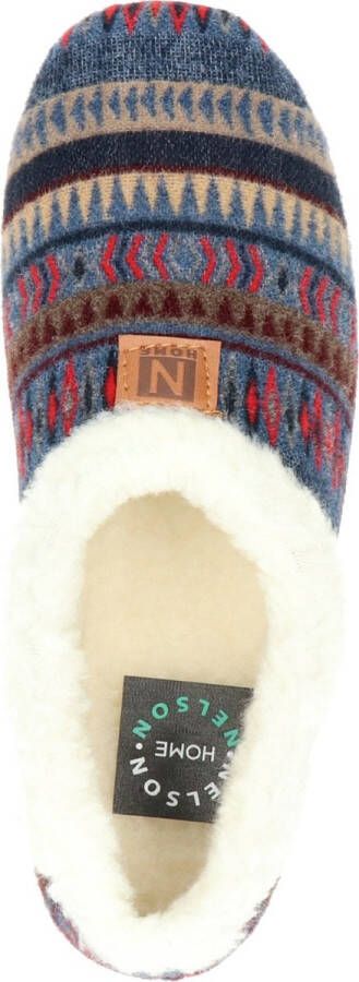 Nelson Home Nelson dames pantoffel Blauw multi