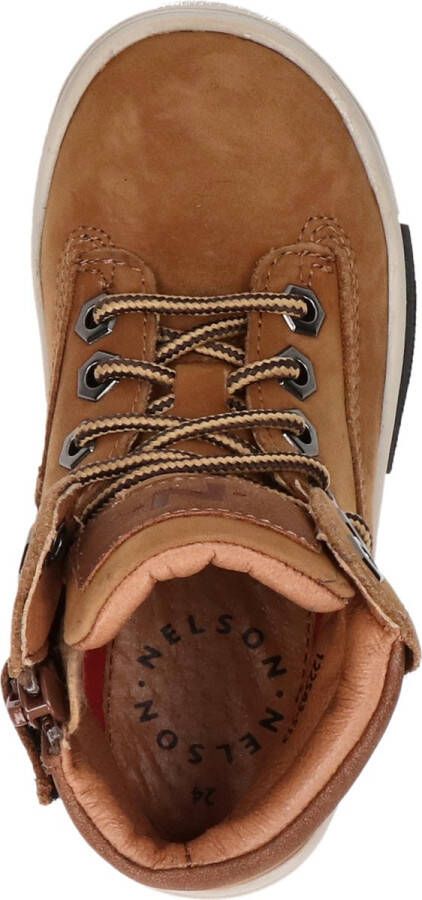 Nelson Kids Nelson jongens veterboot Cognac