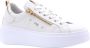 Nerogiardini Leren Sneakers met Veters en Ritssluiting White Dames - Thumbnail 5