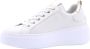 Nerogiardini Leren Sneakers met Veters en Ritssluiting White Dames - Thumbnail 6