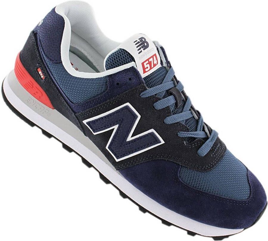 New Balance Classic 574 Heren Sneakers Sportschoenen schoenen Navy Blauw ML574EAE - Foto 12