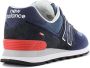 New Balance Classic 574 Heren Sneakers Sportschoenen schoenen Navy Blauw ML574EAE - Thumbnail 9