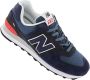 New Balance Classic 574 Heren Sneakers Sportschoenen schoenen Navy Blauw ML574EAE - Thumbnail 10