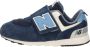 New Balance 574 sneakers donkerblauw wit - Thumbnail 11