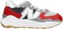 New Balance Sportieve Grijs Rood Sneaker Multicolor Dames - Thumbnail 12