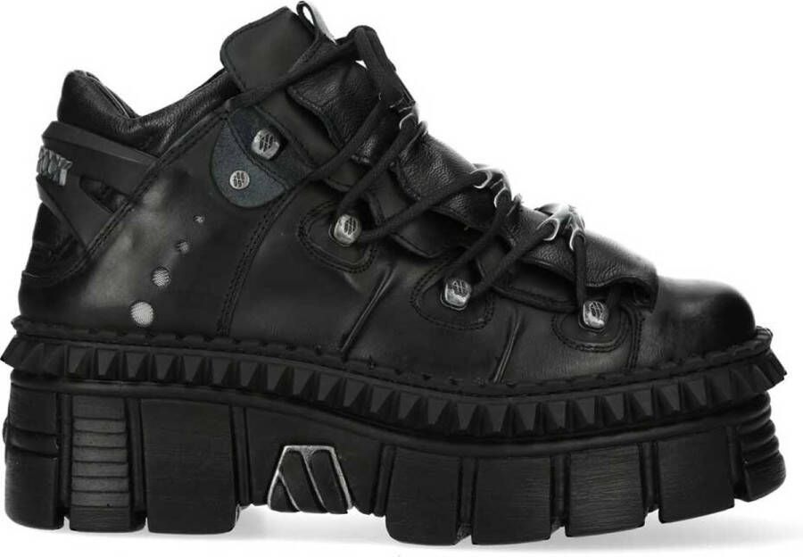 Newrock New Rock Plateau sneakers M-WALL106-S13 Zwart