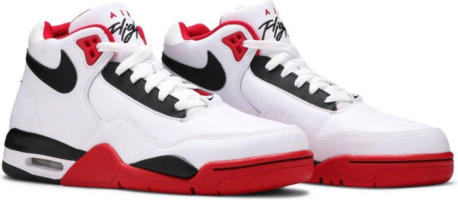 Nike Air Flight Legacy Heren Basketbalschoenen Sneakers Schoenen Leer Wit BQ4212 - Foto 4