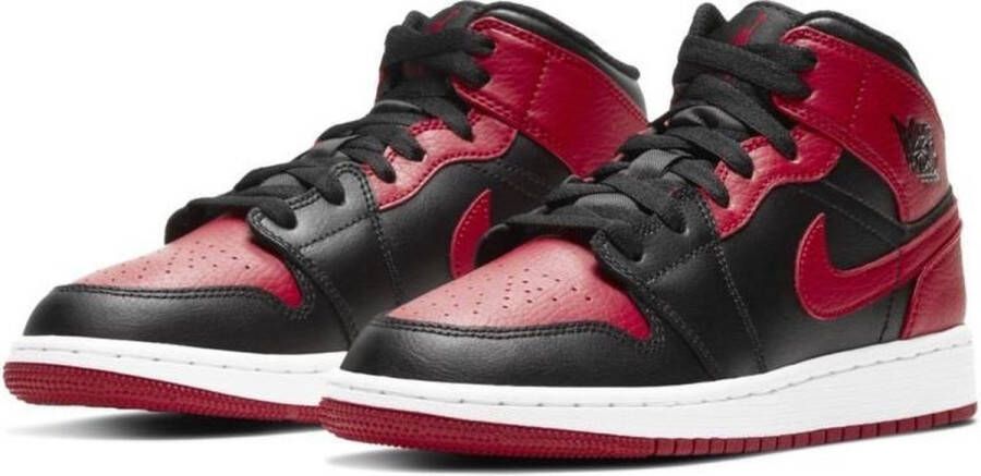 Jordan Nike Air 1 Mid(GS ) Black Gym Red White Banned 554725 074 EUR