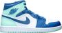 Nike Air Jordan 1 Mid Mystic Navy Mint Foam 554724-413 Kleur als op foto Schoenen - Thumbnail 2