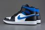 Nike Air Jordan 1 Mid White Black Racer Blue 554724-140 Wit;Zwart;Blauw Schoenen - Thumbnail 5