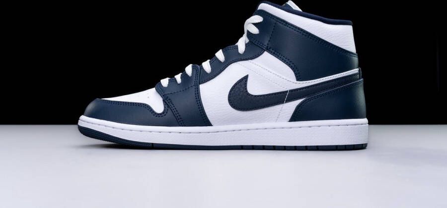 Nike Air Jordan wmns Nike Air Jordan 1 Mid White Metallic Gold Obsidian 554724 - Foto 11