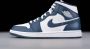 Nike Air Jordan wmns Nike Air Jordan 1 Mid White Metallic Gold Obsidian 554724 - Thumbnail 6