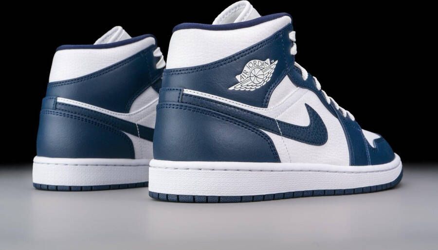 Nike Air Jordan wmns Nike Air Jordan 1 Mid White Metallic Gold Obsidian 554724 - Foto 9