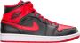 Nike Air Jordan 1 Mid Alternate Bred (2022) DQ8426-060 BRED Zwart Rood Schoenen - Thumbnail 14