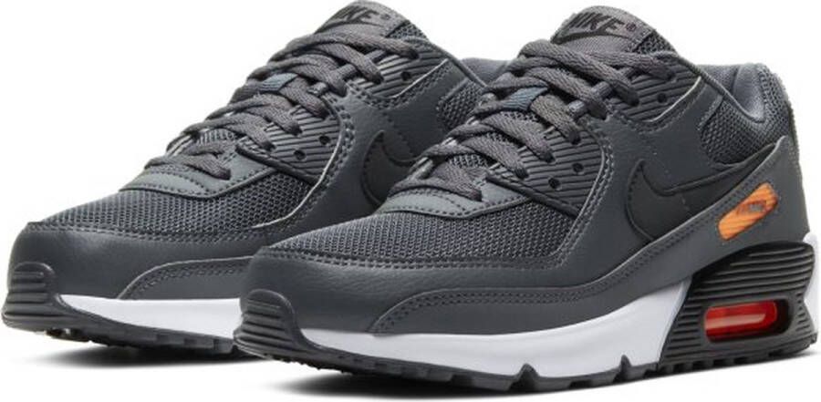 Nike AIR MAX 90 GS Unisex Sneakers Iron Grey Black Orange - Foto 3