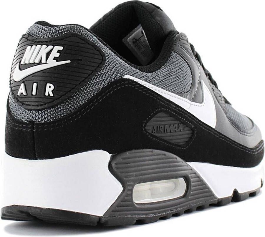 Nike Air Max 90 Heren Sneakers Iron Grey White-Dk Smoke Grey-Black