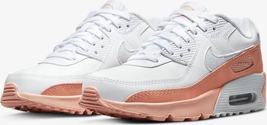 Nike Air Max 90 LTR Wit Roze Dames Sneaker DM0956