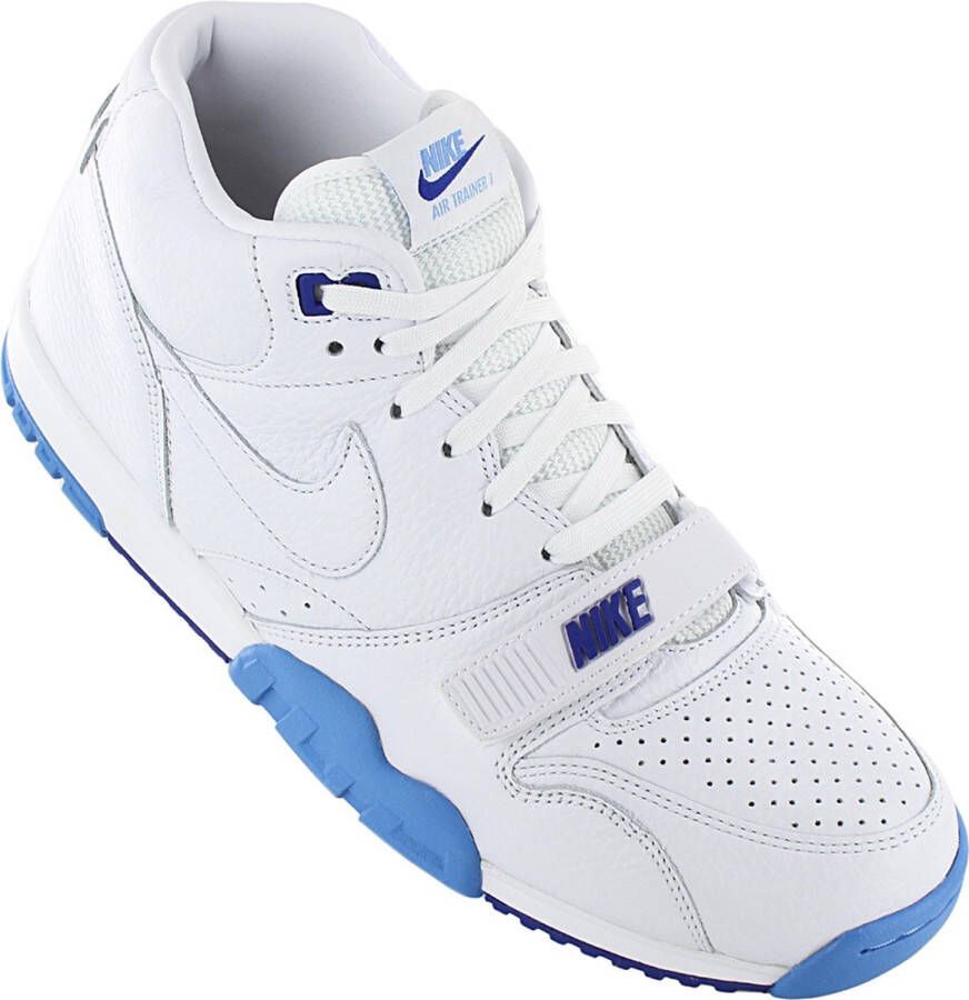 Nike Air Trainer 1 Heren Sneakers Basketbalschoenen Schoenen Leer Wit DR9997 - Foto 6