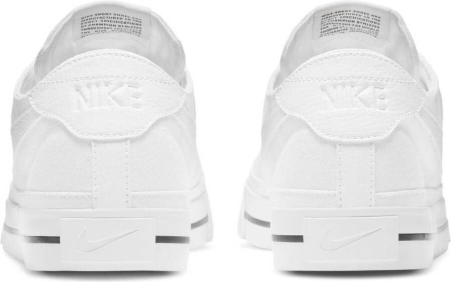 Nike Court Legacy Canvas Sneakers White Black Heren