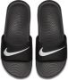 Nike Kawa Slide Bgp Slippers Black White - Thumbnail 16