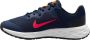 Nike Revolution 6 NN GS Sneakers Kinderen Midnight Navy Bright Crimson Black - Thumbnail 2