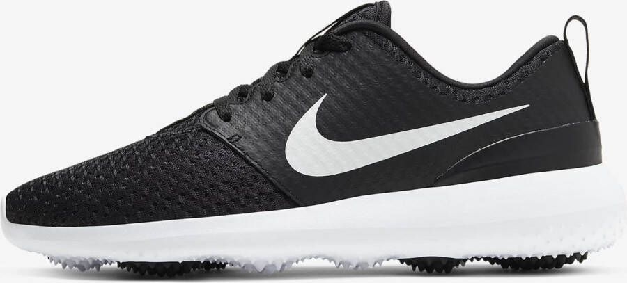 Nike Roshe G Dames Sneakers Black Metallic White-White