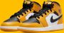 Jordan Air 1 Mid(Gs ) Taxi Black White Schoenmaat 36+ Shoes grade school 554725 701 - Thumbnail 3