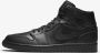 Nike Air Jordan 1 Midden Zwarte Sneakers Streetwear Volwassen - Thumbnail 6