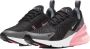 Nike Air Max 270 Junior Black Smoke Grey Sunset Pulse Metallic Silver Kind - Thumbnail 9