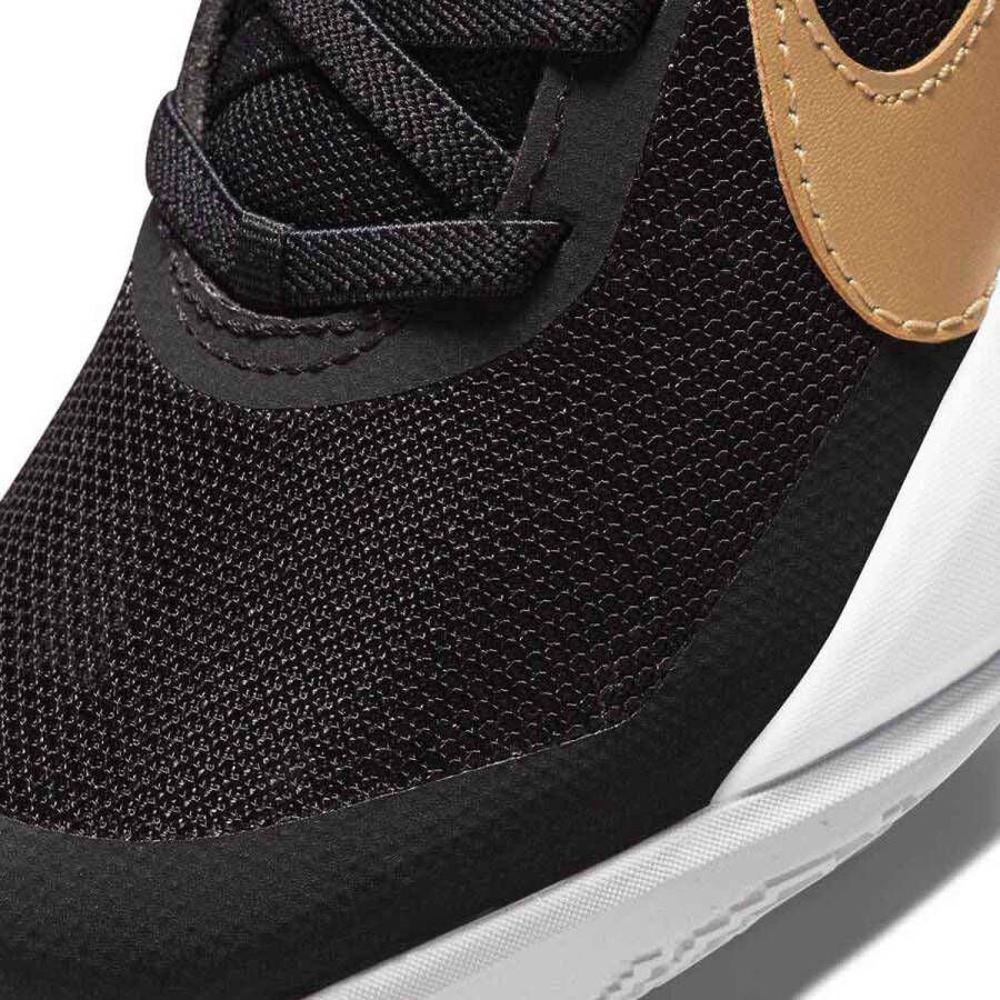 Nike Team Hustle D 10 PS Sneakers Black Metallic Gold White Photon Dust Kinderen