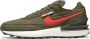 Nike Waffle One Premium Medium Olive Sequoia Black Team Orange - Thumbnail 6