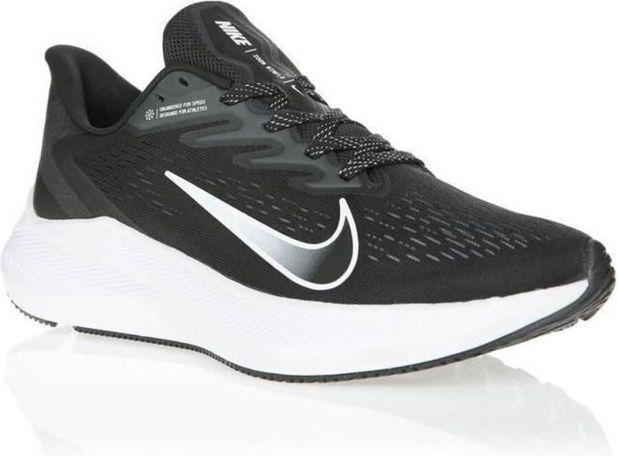 Nike Air Zoom Winflo 7 hardloopschoenen zwart rwit antraciet - Foto 5
