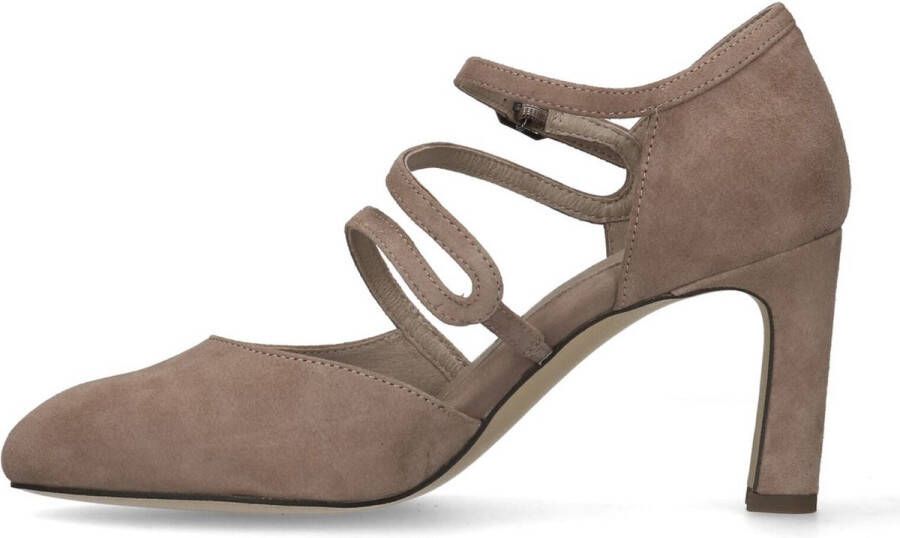 No Stress Dames Beige suède pumps - Foto 4