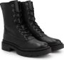 NoGRZ L.Woods Dames veterboots Enkellaarzen Zwart leer - Thumbnail 5