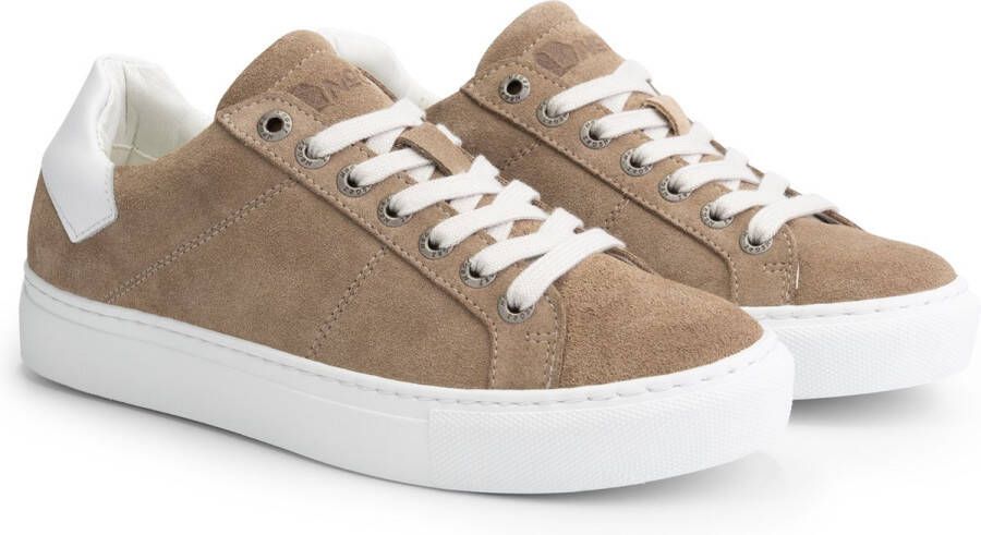 NoGRZ P.Paget Suede leren damessneaker Taupe leer